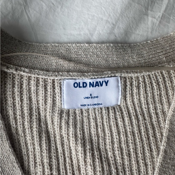 Old Navy Linen Blend Knit Cardigan - Picture 2 of 3